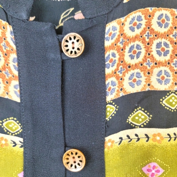 **VINTAGE** COLDWATER CREEK Floral 3/4length sleeve top/jacket/blouse‎ - Picture 3 of 7